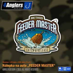 Nálepky na auto 4Anglers Feeder Master